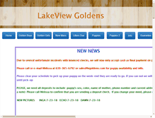 Tablet Screenshot of lvgoldens.com